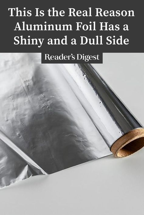 Have you ever wondered why aluminum foil has two sides? Is there one side that's best for cooking? What gives? We got to the bottom of it. Aluminum Foil Pans, Laundry Ball, Clean Washing Machine, Aluminum Pans, Clean Microwave, Clothes Washing Machine, Keep Food Warm, Tin Foil, Foil Paper