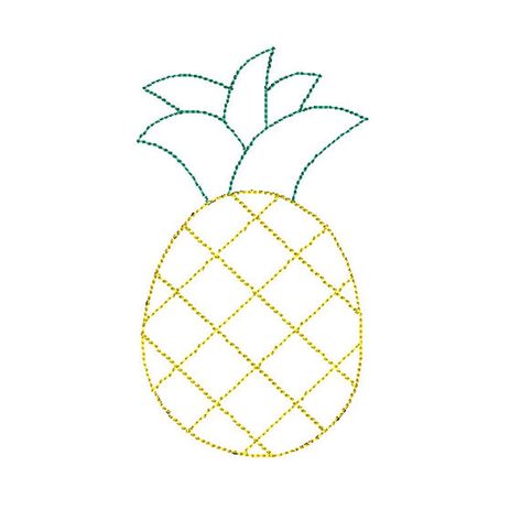 Pineapple Summer Bean Stitch Applique Embroidery Design 5x7 | Etsy Embroidery Pineapple, Pineapple Applique, Diy Crochet Pillow, Crochet Pineapple, Rose Drawing Tattoo, Cozy Pattern, Bean Stitch, Crochet Cozy, Crochet Pillow Pattern