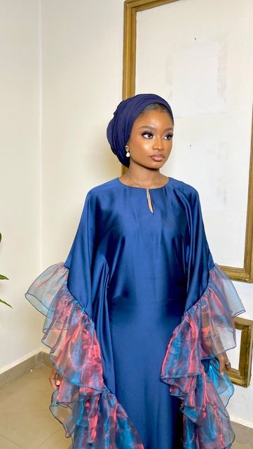 Boubou Styles, Organza Styles, Boubou Styles For Women, Ankara Dress Designs, Fashion Show Dresses, Modest Dresses Fashion, African Fabric Dress, Kaftan Designs, African Print Dress Ankara