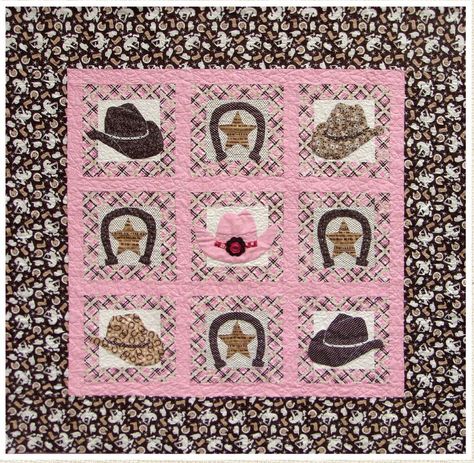 Western Cowboy Quilt Patterns | Name: 'Quilting : Lucky Cowgirl Cowgirl Quilt, Horse Quilts, Freedom Quilt, Baby Cowgirl, Cowboy Quilt, Southwest Quilts, Western Quilts, Appliqué Ideas, Horse Quilt