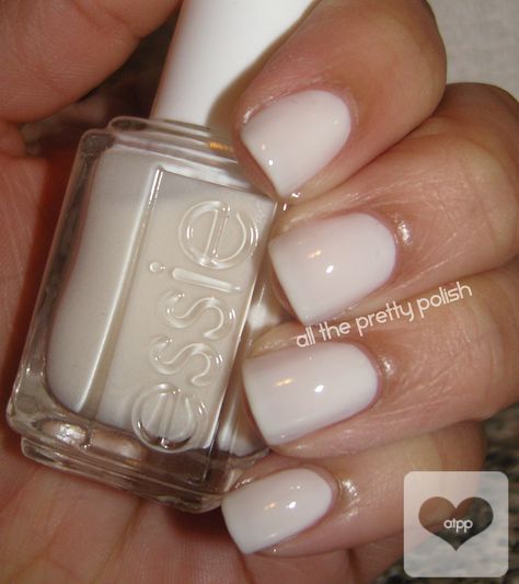 Essie Marshmallow Marshmallow Nail Polish, Essie Marshmallow, Beige Nail, Sheer Nail Polish, Belle Nails, Sheer Nails, Pedicure Colors, White Nail Polish, Sorority Recruitment