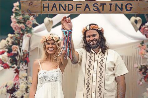 A Simple Handfasting Ceremony Script | AMM Ceremony Scripts Handfasting Ceremony With Rings, Handfasting Vows Simple, Wiccan Handfasting Ceremony, Handfasting Poem, Hand Fasting Ceremony Script, Handfasting Script, Handfasting Blessing, Handfasting Ceremony Script, Hand Binding Ceremony