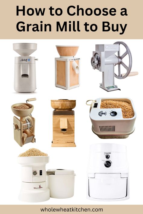 How To Mill Wheat, Wheat Milling Machine, Mill Your Own Flour, Milling Your Own Flour, Nutrimill Grain Mill, Grain Mill Diy, How To Mill Flour, Grain Mill Recipes, Milling Flour At Home