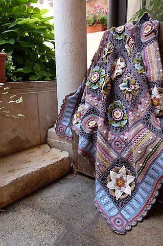 Ravelry: Bohemian Blooms pattern by Jane Crowfoot Jane Crowfoot, Rowan Felted Tweed, Rowan Yarn, Bohemian Blanket, Crochet Butterfly, Crochet Instructions, Fashion Project, Blanket Designs, Crochet Blanket Patterns