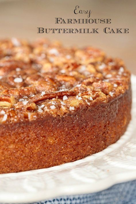 Buttermilk Cake, Buttermilk Recipes, Easy Butter, Torte Cupcake, Bowl Cake, Pecan Cake, Fall Cakes, Savoury Cake, Food Cakes