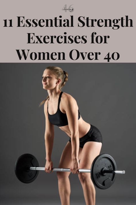 Unlock the power of strength training with these 11 essential exercises. From squats to chest press, get toned, and boost your fitness journey! 💪🔥 #StrengthTraining #FitnessGoals Womens Weights Workout, Strengthing Exercises For Women, Strength Training In Your 40s, Best Weight Exercises For Women, Strength Workout Beginner, Back Strength Training, Strength Routine For Women, Best Gym Exercises For Women, Woman Weight Training