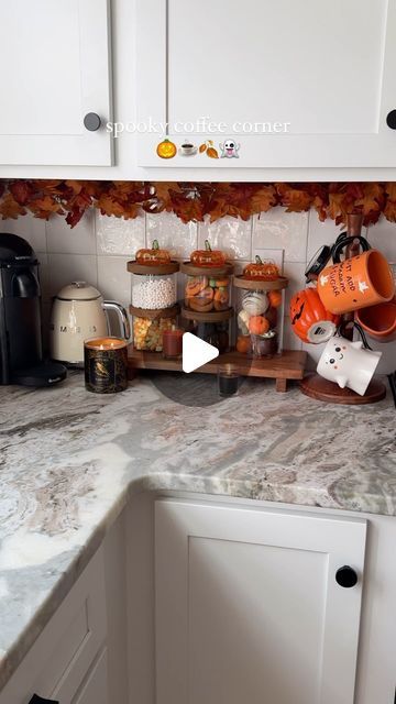 Sheri Wilson on Instagram: "Your sign to set up a spooky coffee corner this Halloween season! 🎃☕️ I found so many spooky goodies at target and decided to put together a little coffee station to get in the holiday spirit ✨

Comment SHOP below to receive a DM with the link to shop this post on my LTK ⬇ 
https://liketk.it/4RhVT 

#pumpkinspice #autumnvibes #autumnaesthetic  #halloweencountdown #gilmoregirls #autumnmood #spookyseason #coffeecorner" Sheri Wilson, Spooky Coffee, Halloween Countdown, Coffee Corner, Coffee Station, Autumn Aesthetic, Halloween Season, Put Together, Fall Vibes