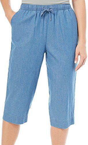 Pantalon Capri Mujer Outfit, Women Pants Size Chart, Dress Over Pants, Cotton Pants Women, Salwar Pants, Jeans Store, Coral Bay, Denim Capris, Womens Denim