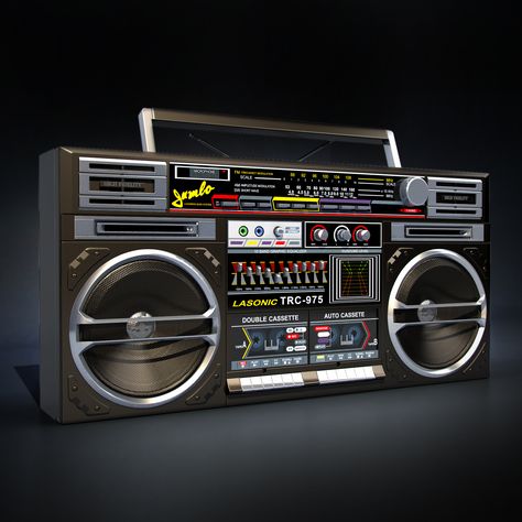 Vintage boombox. Old School Boombox.....................Please save this pin.   .............................. Because for vintage collectibles - Click on the following link!.. http://www.ebay.com/usr/prestige_online On Air Radio, Radio Head, Hifi Audiophile, Electronic Workbench, Retro Radios, Italo Disco, Boom Box, Old Radios, 3d Modelle