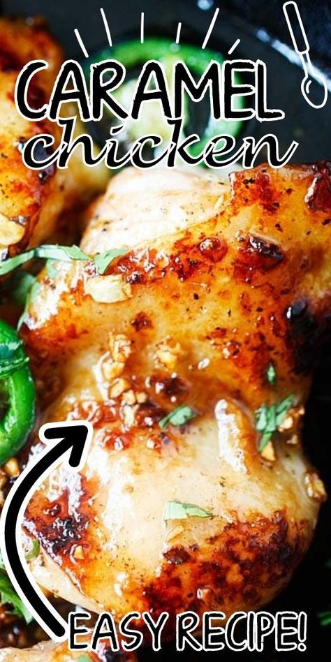 Carmel Chicken Recipes, Carmelized Chicken Recipes, Caramelized Chicken, Caramelized Baked Chicken, Caramel Chicken Recipe, Chicken Glaze Recipes, Katie Lee Caramel Chicken Recipe, Carmel Chicken, Caramelized Chicken Recipe