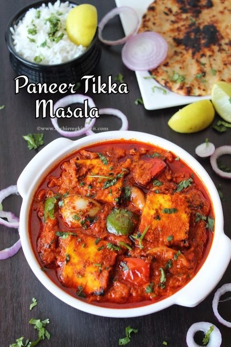 Paneer Tikka Butter Masala, Pataks Tikka Masala Recipe, Panir Tikka Masala, Tikka Paneer, Tandoori Masala Recipe, Paneer Tikka Recipe, Paneer Tikka Masala Recipe, Paneer Tikka Masala, Paneer Masala