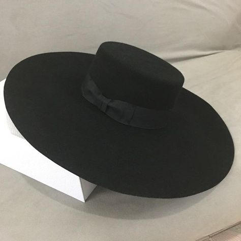 Black Felt Hat, Wool Fedora Hat, Flat Brim Hat, Flat Hats, Wedding Hat, Elegant Hats, Wide Brim Fedora, Wool Fedora, Bow Flats