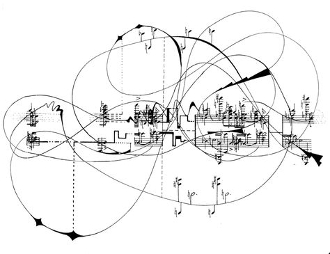 Karlheinz Stockhausen, also find other notation diagrams in "Notations 21" it is an ambitious thesaurus of sensemaking for the art and science of neo-notation. Inspired by John Cage’s iconic 1968 Notations and originally released for its 50th anniversary, the ambitious 320-page volume by Theresa Sauer and Mark Batty Publishers reveals how 165 composers and musicians around the world are experiencing, communicating and reconceiving music visually by reinventing notation.