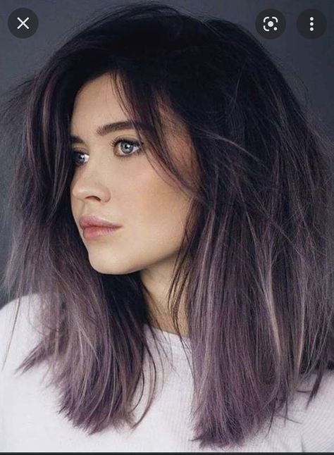 Smokey Purple Hair, Smokey Hair, Purple Hair Color, Lilac Hair, Lavender Hair, Hair Color Purple, Trendy Hair Color, Haircut And Color, Ombre Hair Color