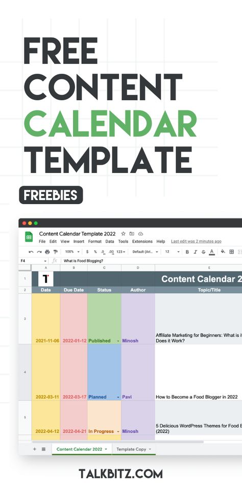 Content Calendar Excel, Content Calendar Template Excel, Free Content Calendar Template, Free Content Planner, Social Media Content Calendar Template, Social Media Planner Template, Social Media Calendar Template, Content Template, Budget Spreadsheet Template