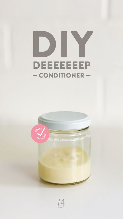 Make your own deep conditioner - LAurenrdaniels - And it's vegan-friendly! Protein Deep Conditioner, Homemade Deep Conditioner, Diy Deep Conditioner, Homemade Conditioner, Deep Conditioner For Natural Hair, Deep Hair Conditioner, Natural Hair Conditioner, Essential Oil Mixes, Homemade Soap Recipes