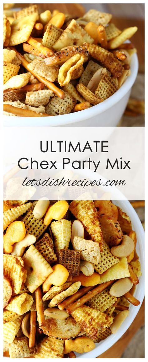 Chex Party Mix Recipe, Sweet Chex, Party Mix Recipe, Mom Meals, Chex Party Mix, Simple Snacks, Pretzel Snacks, Vegetarian Christmas, Holiday Sides