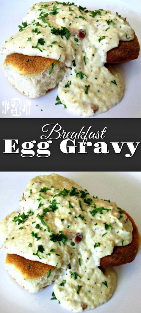 Egg Gravy Southern, Poor Mans Gravy, Poor Southern Food, Eggs And Gravy, Poor Man Meals Families, Recipes With Gravy, Dressed Eggs, Egg Gravy Recipe, Breakfast Gravy Recipe