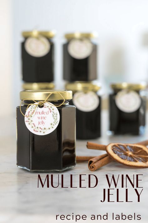 Mulled Wine Jelly Recipe Mulled Wine Jelly Recipe, Mulled Wine Jam, Recipe For Mulled Wine, Mulled Wine Jelly, Wine Jelly Recipe, Preserve Recipes, Wine Jam, Basic Foods, Holiday Charcuterie Board