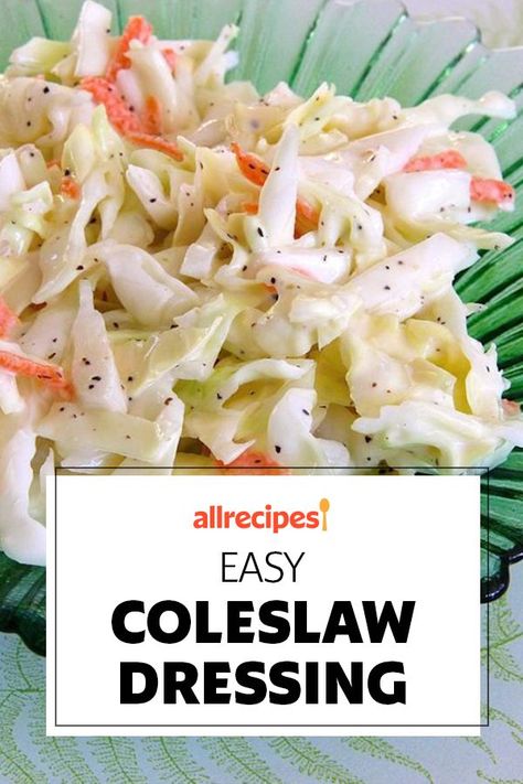 Easy Coleslaw Dressing, Creamy Coleslaw Dressing, Coleslaw Dressing Recipe, Easy Coleslaw, Coleslaw Recipe Easy, Slaw Dressing, Coleslaw Salad, Coleslaw Dressing, Homemade Coleslaw