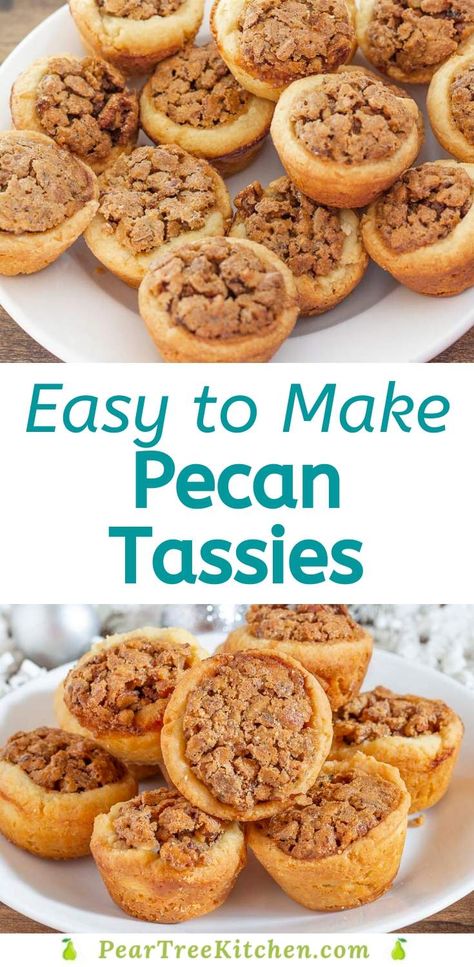 Easy Pecan Tarts, Easiest Deserts Ever, Pie, Best Pecan Tassies Recipe, Pumpkin Tassies Recipe, Pecan Tassies Recipe Taste Of Home, Pecan Pie Tassies Recipe, Pecan Sandies Crust Dessert Recipes, Nut Cup Cookies