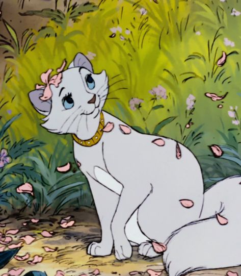 The Aristocats, White Cat, Disney, Pink, White