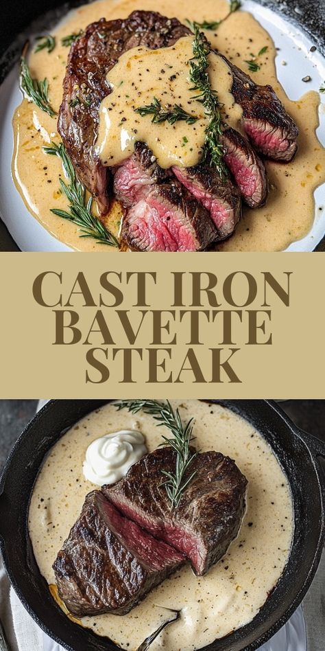 Get the perfect sear on your Cast Iron Bavette Steak with this easy recipe! 🥩🔥 Tender, juicy, and full of flavor, this steak will melt in your mouth. Perfect for grilling season or a special dinner. Ready in just a few simple steps, it's a great meal for steak lovers! 🤤 #BavetteSteak #CastIronCooking #SteakRecipe #Grilling #DinnerIdeas #Foodie #EasyRecipes #SteakLovers Bavette Steak, Best Steak Seasoning, High End Restaurant, Cast Iron Skillet Recipes Dinner, Sirloin Recipes, Easy Skillet Meals, Iron Skillet Recipes, Garlic Cream Sauce, Cast Iron Recipes