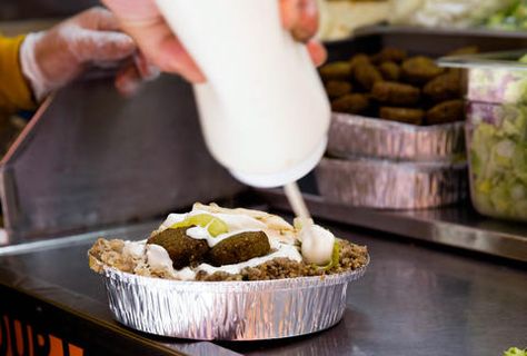 White Sauce — Thrillist Recipes Halal Guys White Sauce, Halal Guys, Arabisk Mad, White Sauce Recipe, Chain Restaurants, White Sauce Recipes, Doner Kebab, Sour Cream Recipes, Halal Recipes