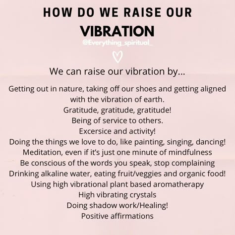 How to raise your vibration, high vibration, gratitude, meditation, exercise, affirmations, essential oils How To Get High Vibration, Human Vibration Frequency, High Vibrational Music, How To Raise My Vibration, The Law Of Vibration, High Energy Affirmations, How To Raise Vibration, High Vibration Affirmations, How To Raise Your Vibration