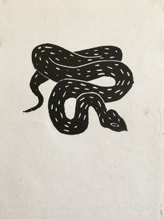 Snake Lino Print, Snake Block Print, Linocut Tattoo Design, Lino Print Tattoo, Adder Tattoo, Mexican Linocut, Linocut Simple, Snake Linocut, Linocut Nature