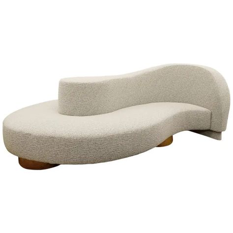 1stDibs: Antique and Modern Furniture, Jewelry, Fashion & Art Curved Lounge Sofa, Rustic Curved Sofa, Two Sided Sofa, Wave Sofa, La Condo, Curved Chaise, Modern Curved Sofa, Curvy Sofa, Curved Seating