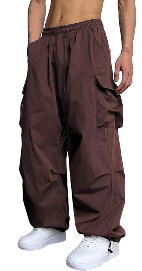 PRICES MAY VARY. 65% Cotton, 35% Polyester Imported Drawstring closure Machine Wash Drawstring closure Cargo pants for men baggy comfortable, these mens cargo work pants have a relaxed fit throughout for total comfort. Mens cargo pants,astic waistband with drawstring, Two unique flap pockets , solid color, loose fit. perfect for street, hip hop, outdoor, weekend, vacation, trip, daily life, or any casual wear Machine Wash Good choice for streetwear, travel, club, hanging out, outgoing, daily lif Baggy Clothes Outfit Men, Parachute Pants Men, Mens Cargo Work Pants, Straight Dark Jeans, Hip Hop Cargo Pants, Hip Hop Trousers, Stylish Men Wear, Cargo Work Pants, Quick Dry Pants