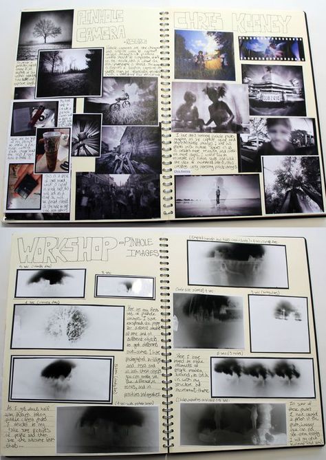 AS Photography, A3 White Sketchbook, Brainstorm, Canning Pinhole Camera Research…: Photo Sketchbook, Photography Layout, Photography Gcse, Gcse Photography, Photography Sketchbook, Sketchbook Layout, Pinhole Photography, A Level Photography, Photography Journal