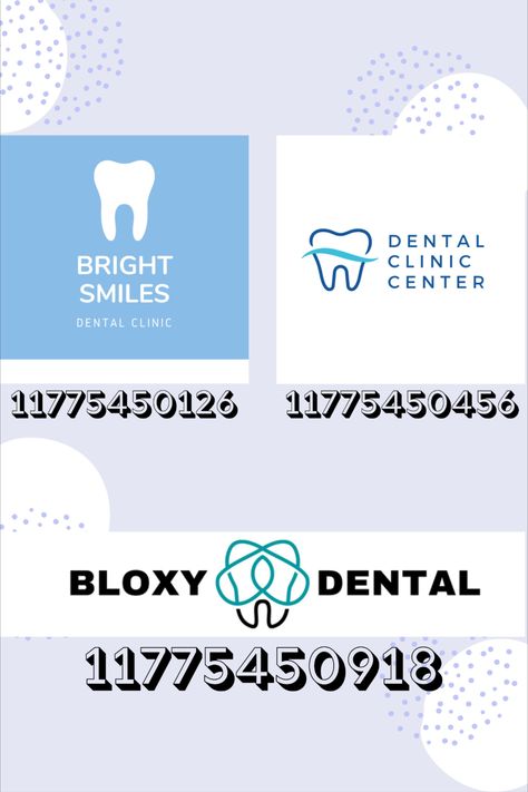 Looking for dentist decals for your bloxburg dental clinic? Check out these signs!!! Thank you for requesting this (: Remember, always feel free to give me ideas or even specific decal requests!!! #roblox #bloxburg #bloxburgdecals #decals #bloxburgdentist #bloxburgclinic #bloxburgdental Bloxburg Check In Decal Codes, Bloxburg Tiny Town Layout, Laundromat Sign Bloxburg, Bloxburg Restroom Sign Decals, Dentist Bloxburg Codes, Bloxburg Arrow Decal Codes, Bloxburg Doctor Decals Codes, Laundry Id Codes Bloxburg, Doctor Office Bloxburg