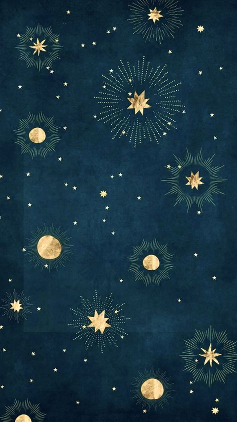 Star Illustration, Celestial Art, Phone Wallpaper Patterns, Star Wallpaper, Arte Fantasy, The Night Sky, Cute Wallpaper Backgrounds, 그림 그리기, Pattern Wallpaper