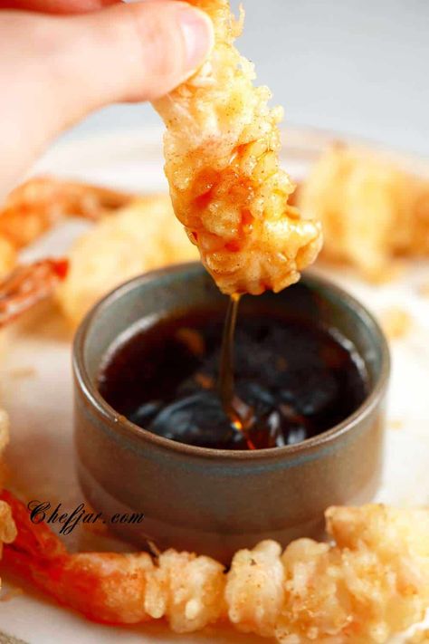 Sweet Tempura Dipping Sauce, Tempura Shrimp Dipping Sauce, Sauce For Tempura Shrimp, Dip For Shrimp Sauce Recipes, Fried Shrimp Sauce Recipes, Tempura Dipping Sauce Easy, Shrimp Tempura Sauce, Tempura Sauce Recipe, Tempura Dipping Sauce