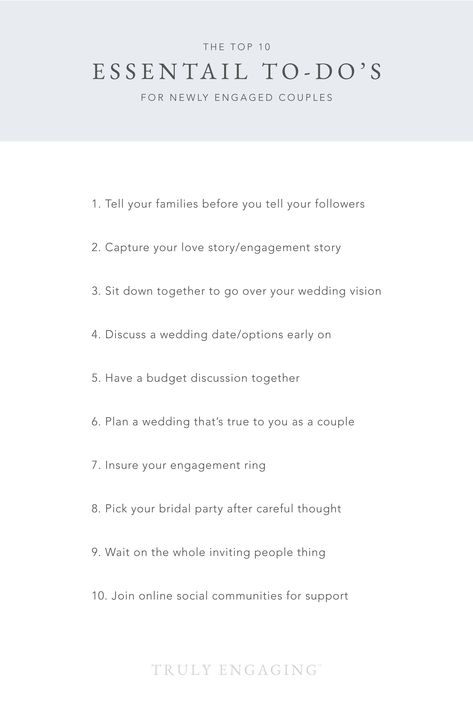 Things To Do After Engagement, Steps After Engagement, What To Do After Engagement, After Engagement What To Do, Engagement Checklist Things To Do, Before You Get Engaged, Things To Do After Getting Engaged, What To Do After Getting Engaged, Just Engaged Checklist