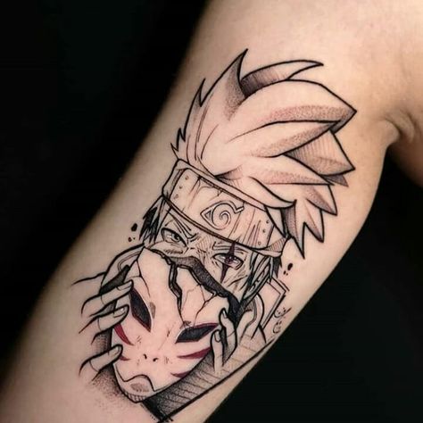 Hatake Kakashi Tattoo 😍😍@blackcap.tattoo 👻  Follow me and Tag your. Otaku Friends to the best Anime Tattoo account 😍🆒 @AnimeTatto 🆒🎏… Anbu Tattoo, Kakashi Tattoo, Kakashi Anbu, Naruto Tattoo, The Best Anime, Hatake Kakashi, Anime Tattoo, Anime Ninja, Kakashi Sensei