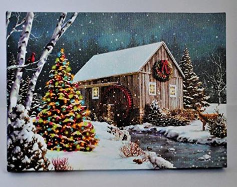 Christmas Definition, Snow Christmas Cards, Christmas Landscape, Falling Snow, 500 Piece Jigsaw Puzzles, Christmas Scenes, Christmas Scene, Christmas Paintings, Diy Frame