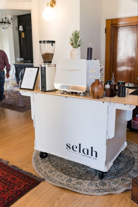 Coffee Carts Design, Collapsible Coffee Cart, Bakery Cart Ideas, Coffee Popup, Small Coffee Cart, Coffee Cart Ideas Business, Coffee Cart Ideas, Espresso Cart, Matcha Shop