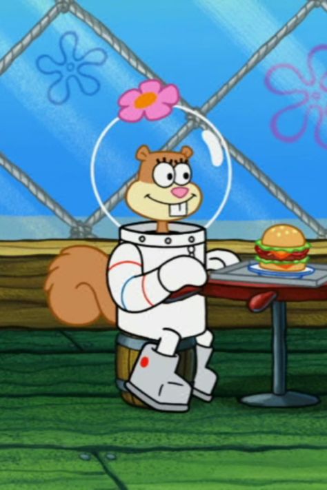 Sandy Cheeks | Animation - SpongeBob SquarePants | Birthday - 11 July 1988 Sandy Spongebob Wallpaper, Sandy Cheeks Aesthetic, Sandy House Spongebob, Sandy Cheeks Wallpaper, Sandy Wallpaper, Sandy Cheeks Spongebob, Sandy From Spongebob, Sandy Spongebob, Spongebob Sandy