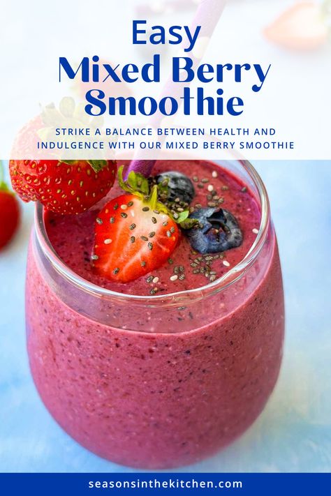 Indulge in a healthy treat with our mixed berry smoothie. Whether you need a wholesome start to your day, a refreshing post-workout snack, or a cool drink for hot summer days, this smoothie is perfect. Bursting with the flavors of juicy, ripe berries, it’s a true celebration of seasonal goodness. Best Berry Smoothie Recipes, Mixed Berry Smoothie Recipes, Berry Smoothie Recipe Healthy, Mixed Berries Smoothie, Healthy Smoothies For Breakfast, Breakfast Smoothie Healthy, Sweet Breakfast Casserole, Berries Smoothie, Refreshing Breakfast