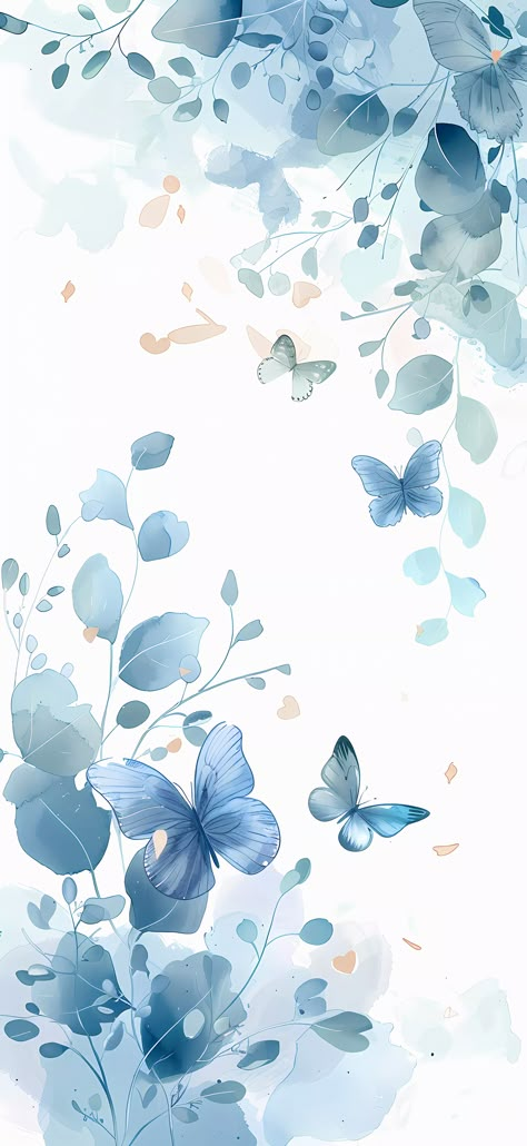 Light Blue Aesthetic Wallpaper Butterfly, Pastel Blue Phone Wallpaper, Light Blue Flowers Aesthetic Wallpaper, Sky Blue Background Aesthetic, Light Blue Flowers Wallpaper, Light Blue Wallpaper Ipad, Light Blue Iphone Wallpaper, Blue Butterfly Wallpaper Aesthetic, Ipad Cute Wallpapers