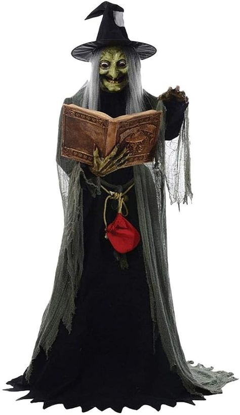 Amazon.com: Morris Costumes Halloween Party Creepy Scary Reaper Spell - Speaking Animated Witch : Home & Kitchen Outdoor Witch, Witch Eyes, Witch Props, Animated Witch, Halloween Decorations Diy Outdoor, Halloween Prop, Black Witch, The Spell, Diy Outdoor Decor