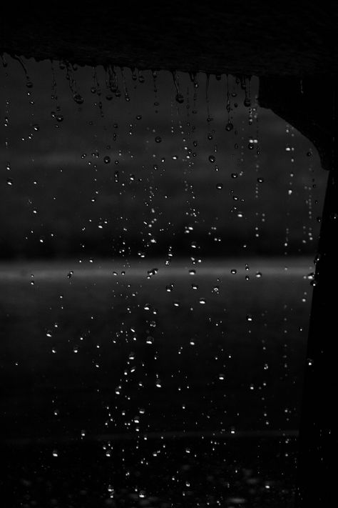 I Love Rain, Black And White Photograph, Random Quotes, Favourite Colour, Water Droplets, Fade To Black, Inspiration Board, Shades Of Black, Interior Design Styles