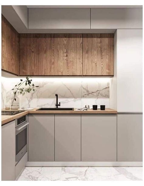 Small Kitchen Look Bigger, Big Kitchen Design, Modern Kitchen Interiors, Big Kitchen, Kitchen Interior Design Modern, So Many Questions, Classic Kitchen, Modern Kitchen Cabinets, House Design Kitchen