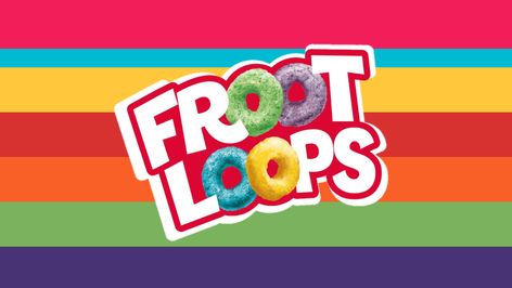 a xenogneder that feels strongly connected to the cereal froot loops!! (prns: froot/loop/fruity) coined by me ofc :) Froot Loops Cereal, Froot Loop, Fruity Loops, Fruit Loops, Cereal, Typography, Flag, Collage, Feelings