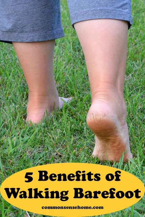 Health benefits of walking barefoot include pain relief, better sleep, improved relaxation, stronger feet, improved immune function, and more. Health Benefits Of Walking, Benefits Of Walking, Walking Barefoot, Improve Circulation, Better Sleep, Pain Relief, Health Benefits, Relaxation, Walking