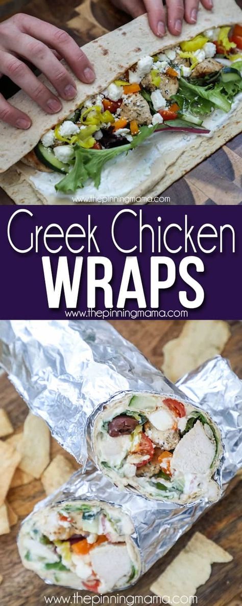 Chicken Feta, Chicken Ideas, Doner Kebab, Chicken Wrap, Nut House, Salad Wraps, Dinner Chicken, Food Chicken, Greek Chicken