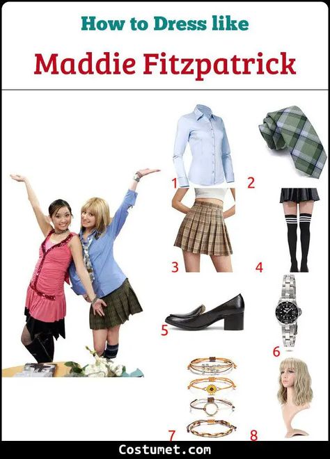 Maddie Fitzpatrick Costume, Maddie Suite Life Costume, Zack And Cody Costume, Maddie Fitzpatrick, Life Costume, Sorority Big Little, Suite Life, Halloween 2023, Cosplay Halloween